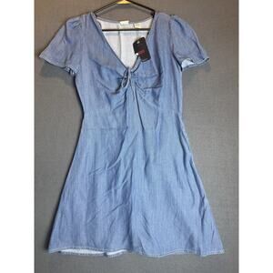 NWT Levi's Blue A-Line Midi Dress Women's Size Small